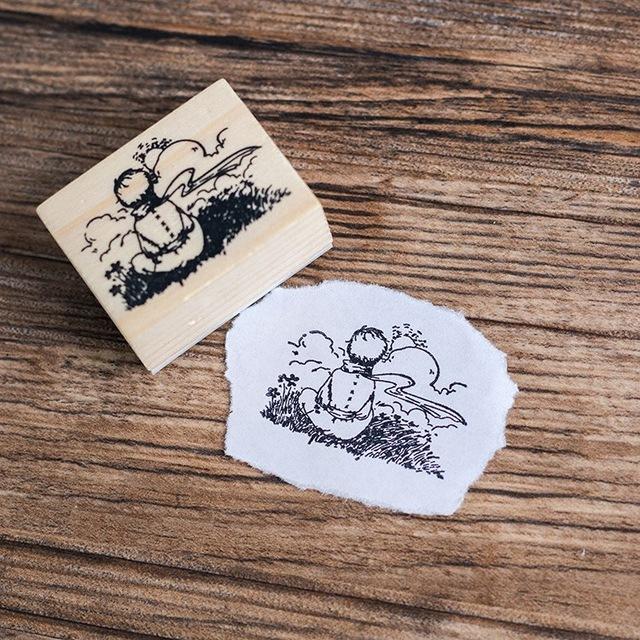 Dizdkizd 12 Pieces The Little Prince Rubber Stamp Set, Celestial Stamps  Tiny Wooden Decorative Stamp for Scrapbooking, Journaling, Letters, Arts  and