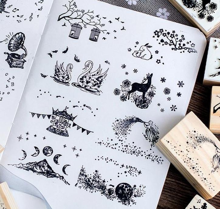 Magic Land Wooden Stamps