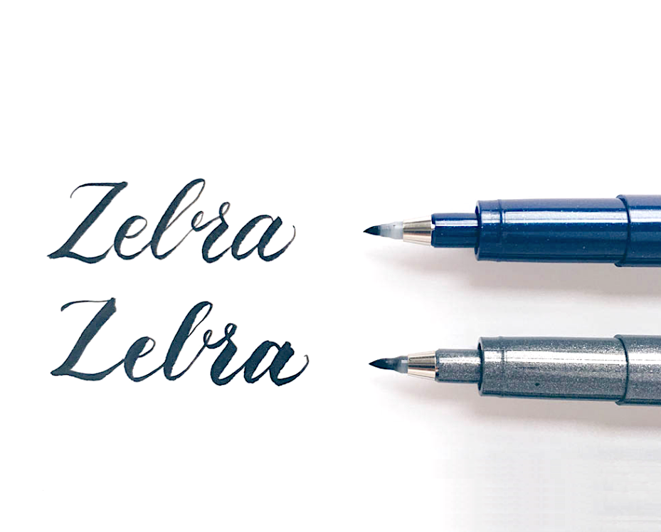 Zebra Disposable Brush Pen, Fine Tip