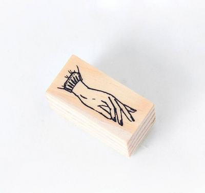 Hand Gesture Wooden Stamp