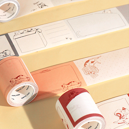 Journaling Cat Masking Tape