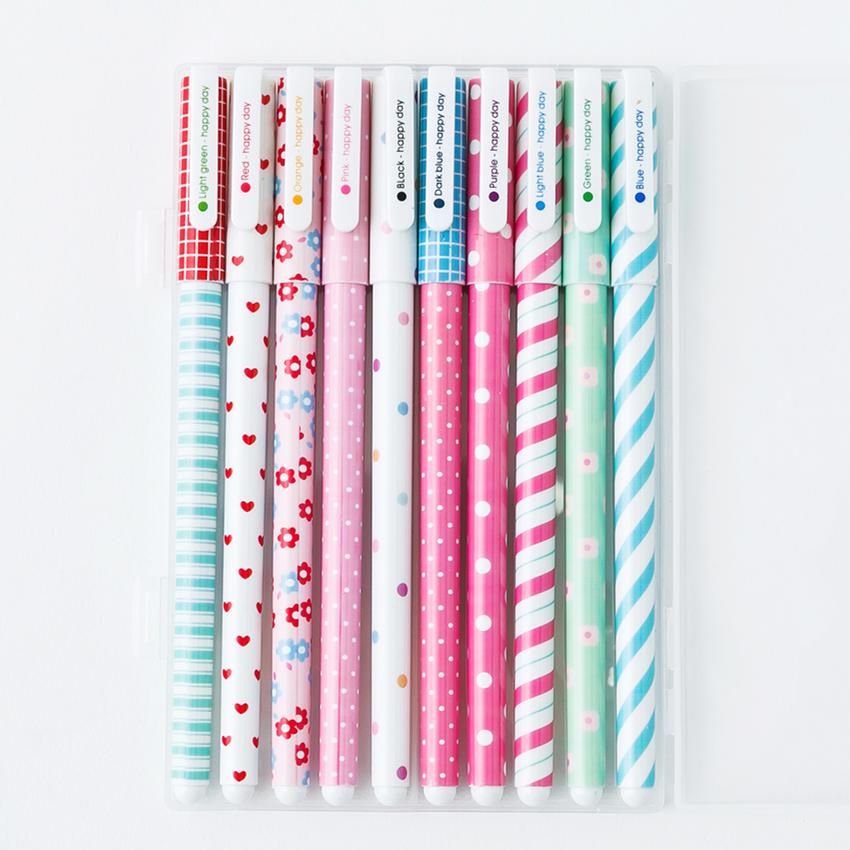 Wholesale Set Of 6 Cute Japanese School Supplies: Kawaii Gel Pens