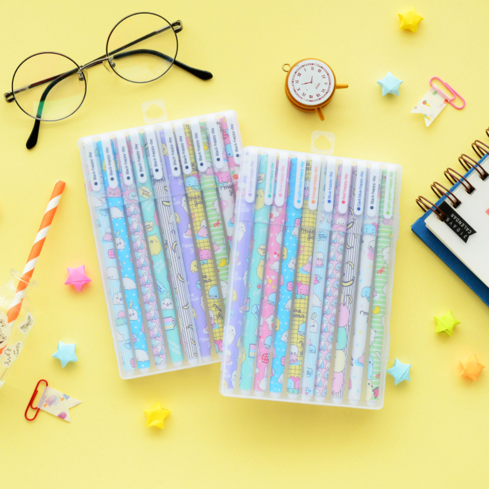 Mamegoma Gel Pen Set - Japanese Kawaii Pen Shop - Cutsy World