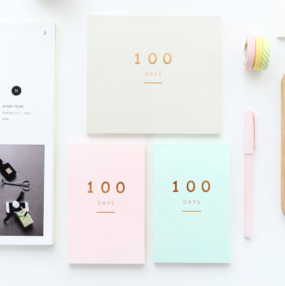 100 Days Planner Notepad