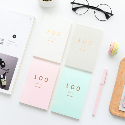 100 Days Planner Notepad