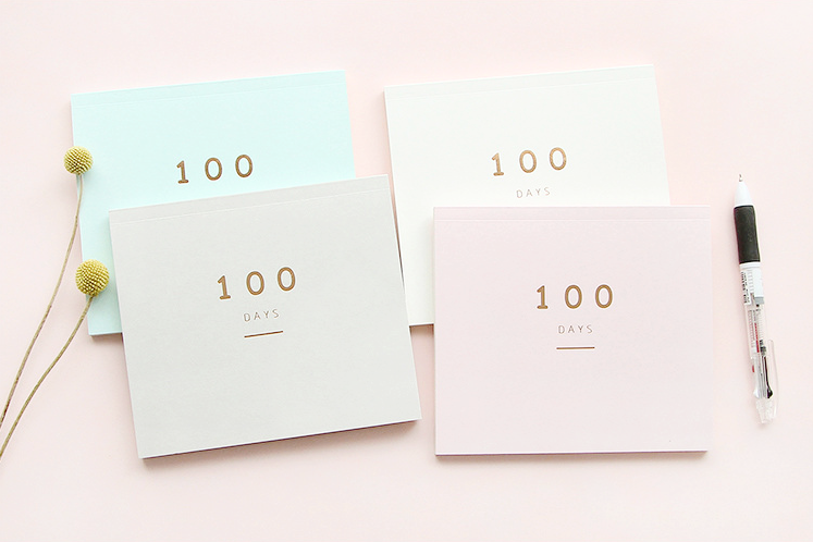 100 Days Planner Notepad