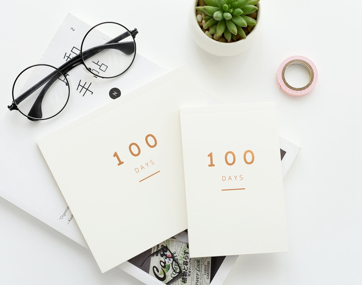 100 Days Planner Notepad