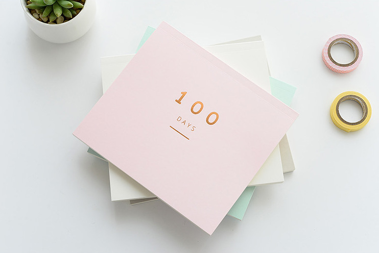 100 Days Planner Notepad