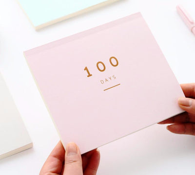 100 Days Planner Notepad