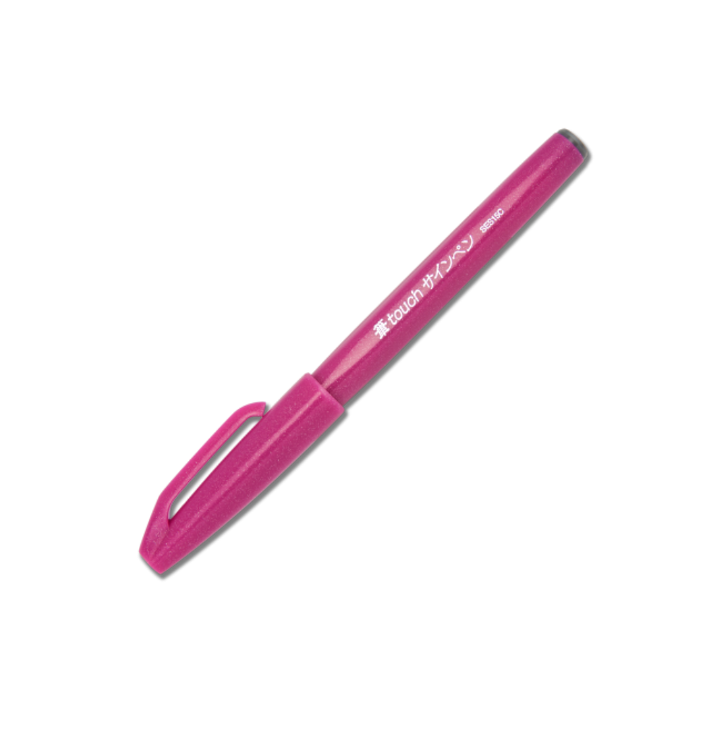 Pentel Touch Brush Sign Pen Pink
