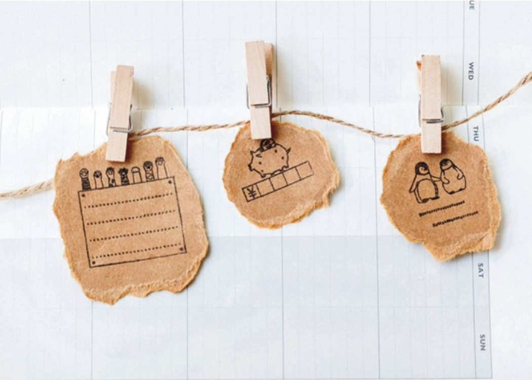 Journaling Friends Wooden Stamp