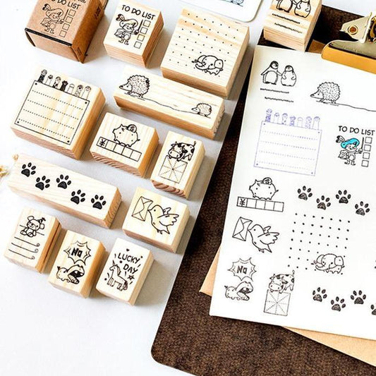 Journaling Friends Wooden Stamp