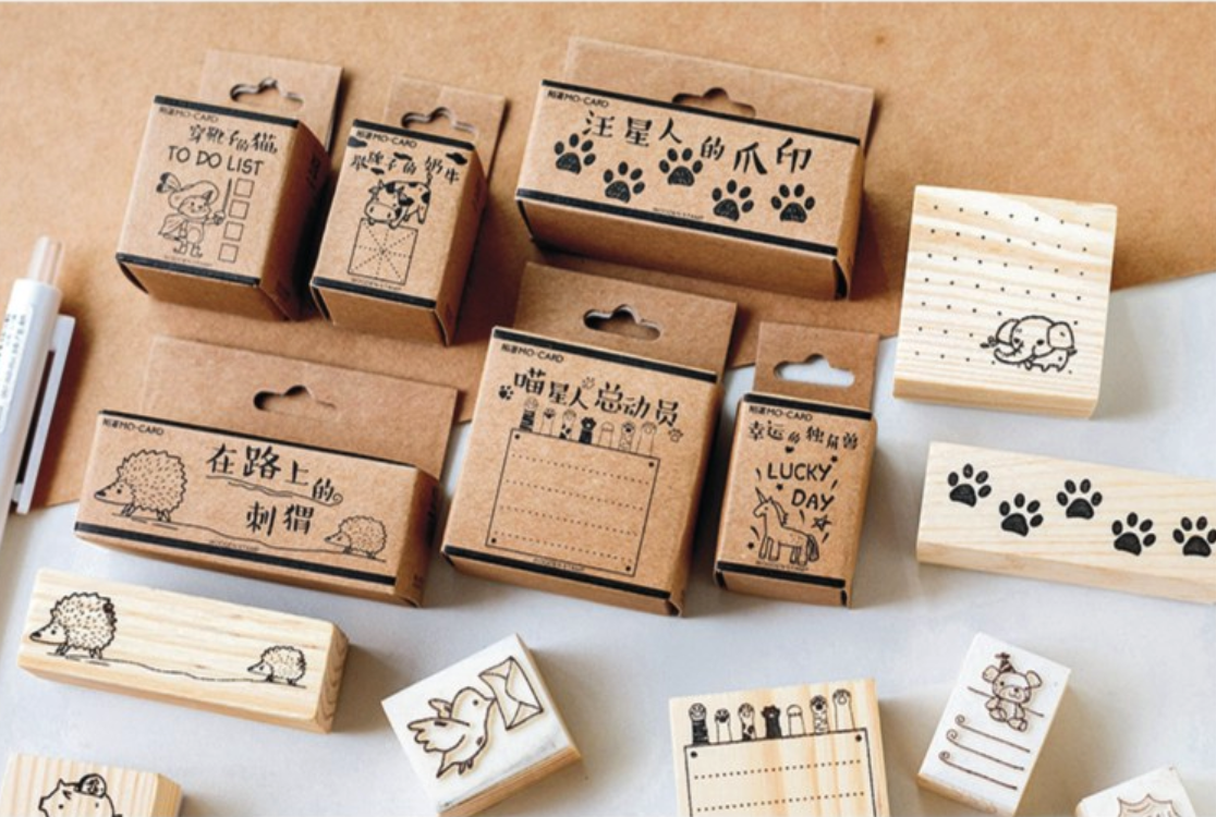 Journaling Friends Wooden Stamp