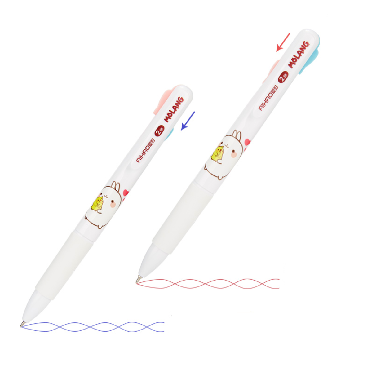 2 in 1 Molang Ballpoint Pen