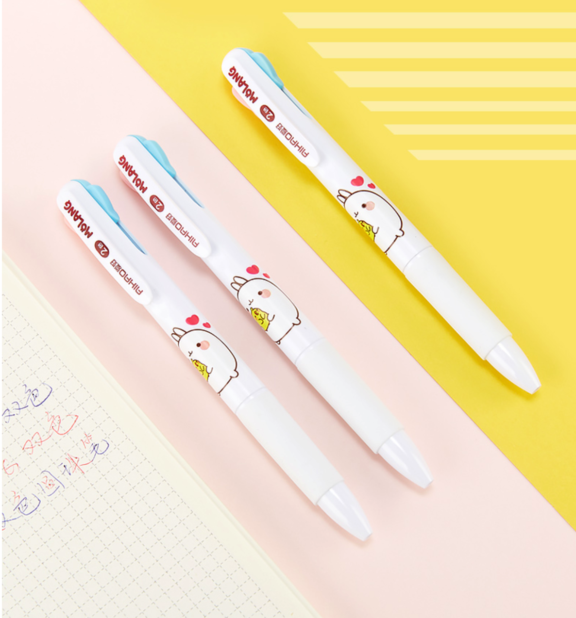 2 in 1 Molang Ballpoint Pen