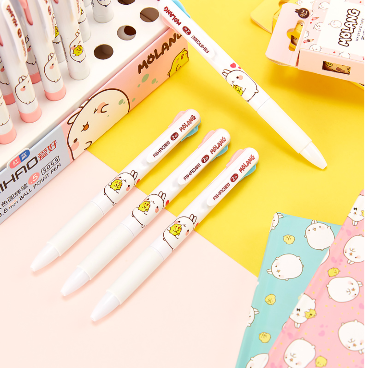 2 in 1 Molang Ballpoint Pen