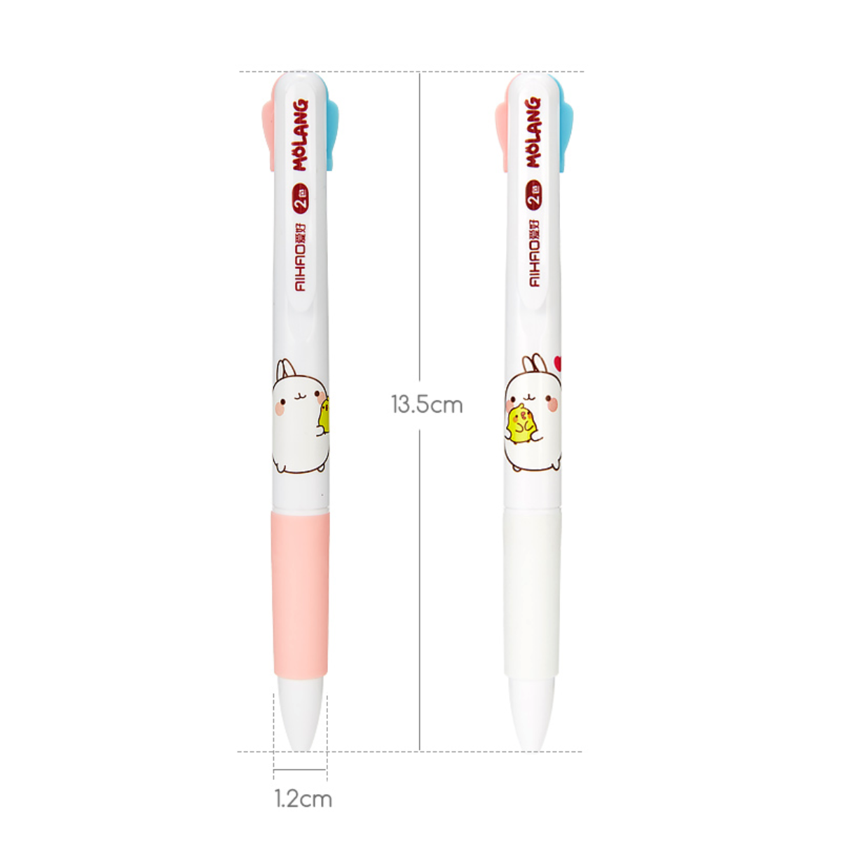 MOLANG MULTICOLOR PEN Kawaii Cute Rabbit Pen Cartoon Bunny Multi