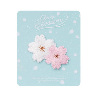 Embroidered Cherry Blossom Stickers