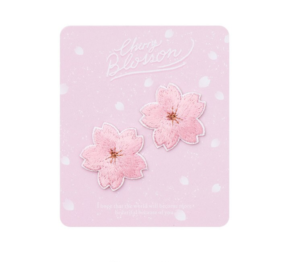 Embroidered Cherry Blossom Stickers