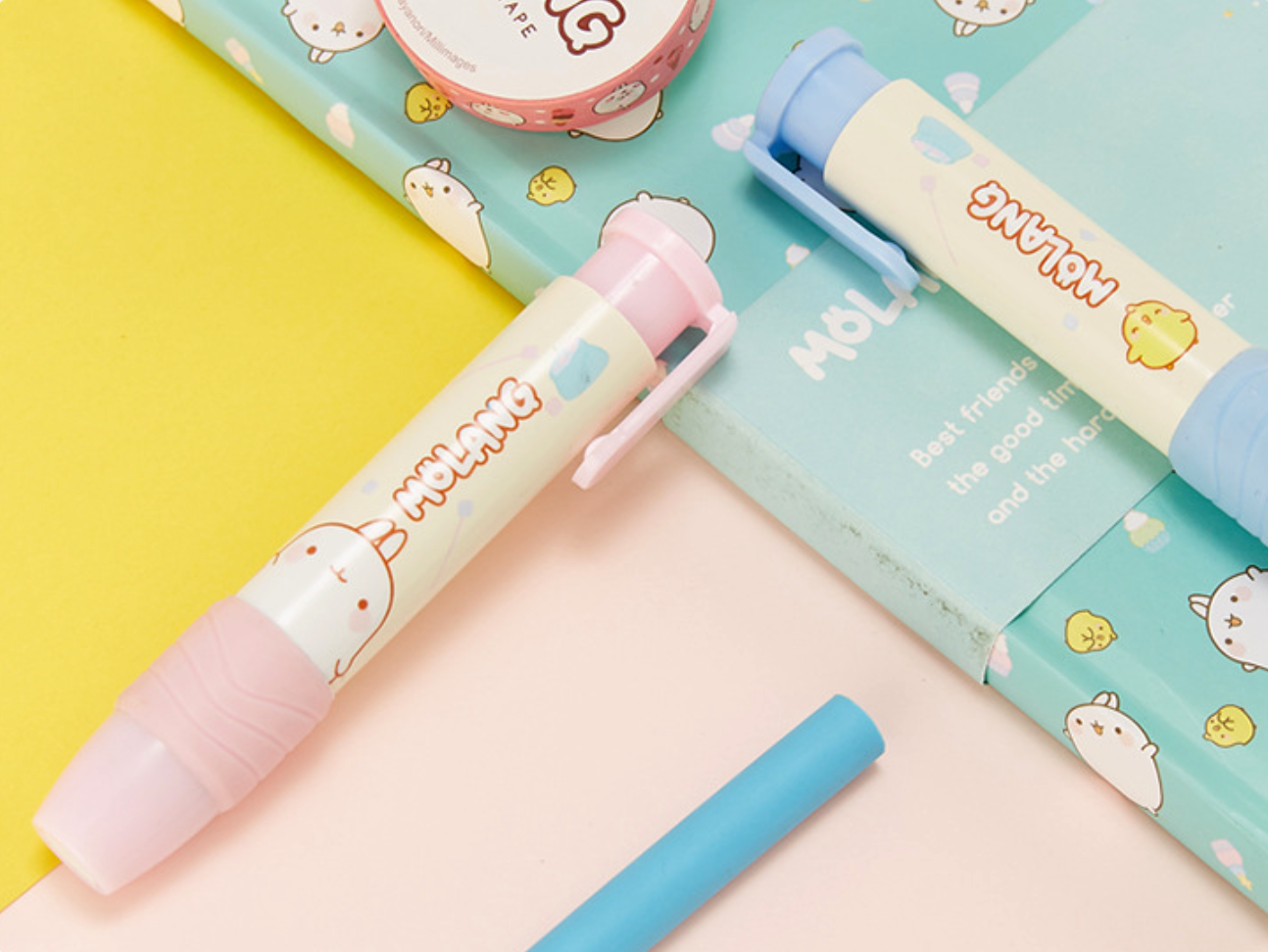 Molang Rabbit Pen Eraser with Refills