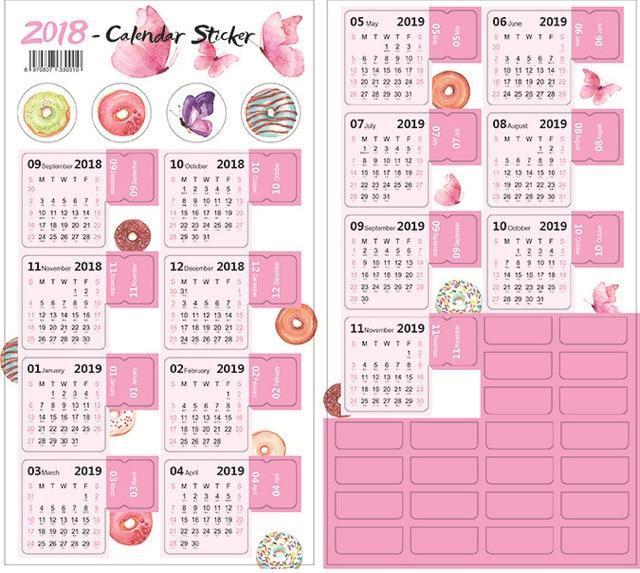 Mini Calendar Index Stickers