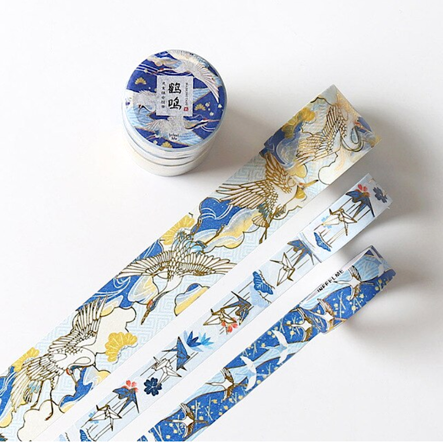 Natsu No Kaze Washi Tapes - Crane
