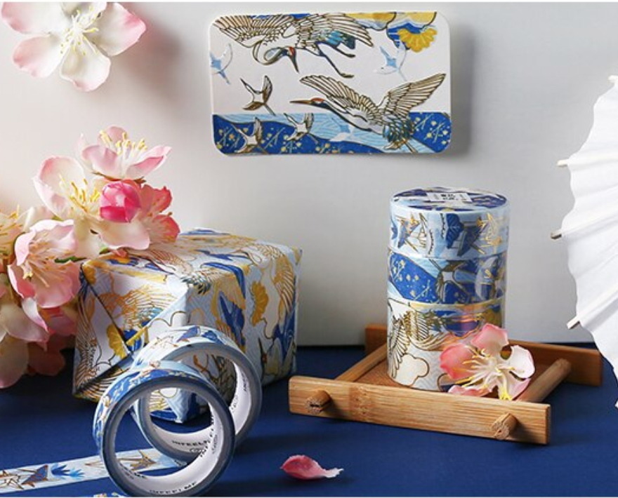 Natsu No Kaze Washi Tapes - Crane