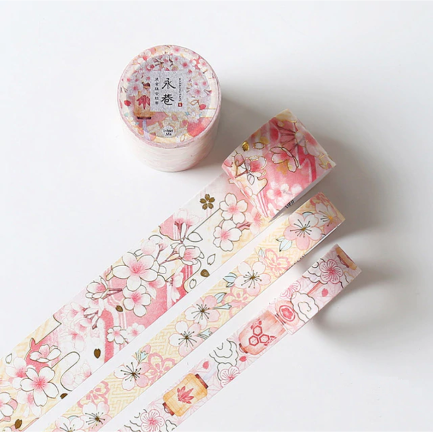 Natsu No Kaze Washi Tapes - Sakura - Kawaii Pen Shop - Cutsy World