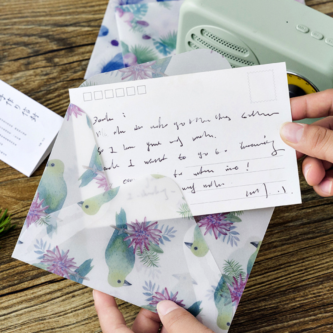 Tropical Summer Paper Envelopes