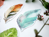 Watercolor Feather Greeting Cards