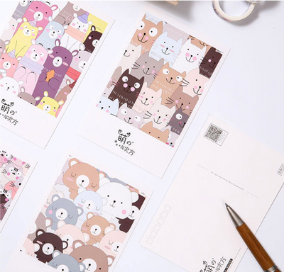 Little Animal Friends Greeting Cards