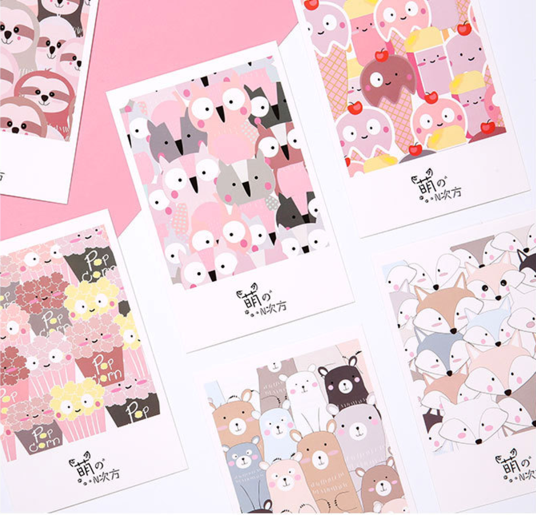 Little Animal Friends Greeting Cards