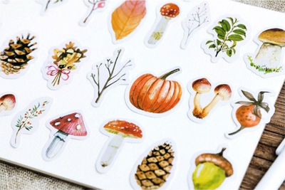 Autumn is Here Paper Stickers