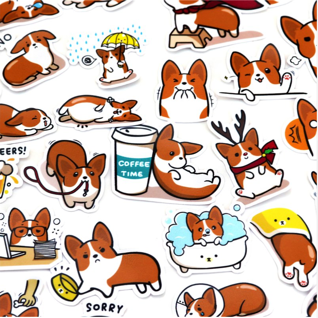 Coco The Corgi Stickers