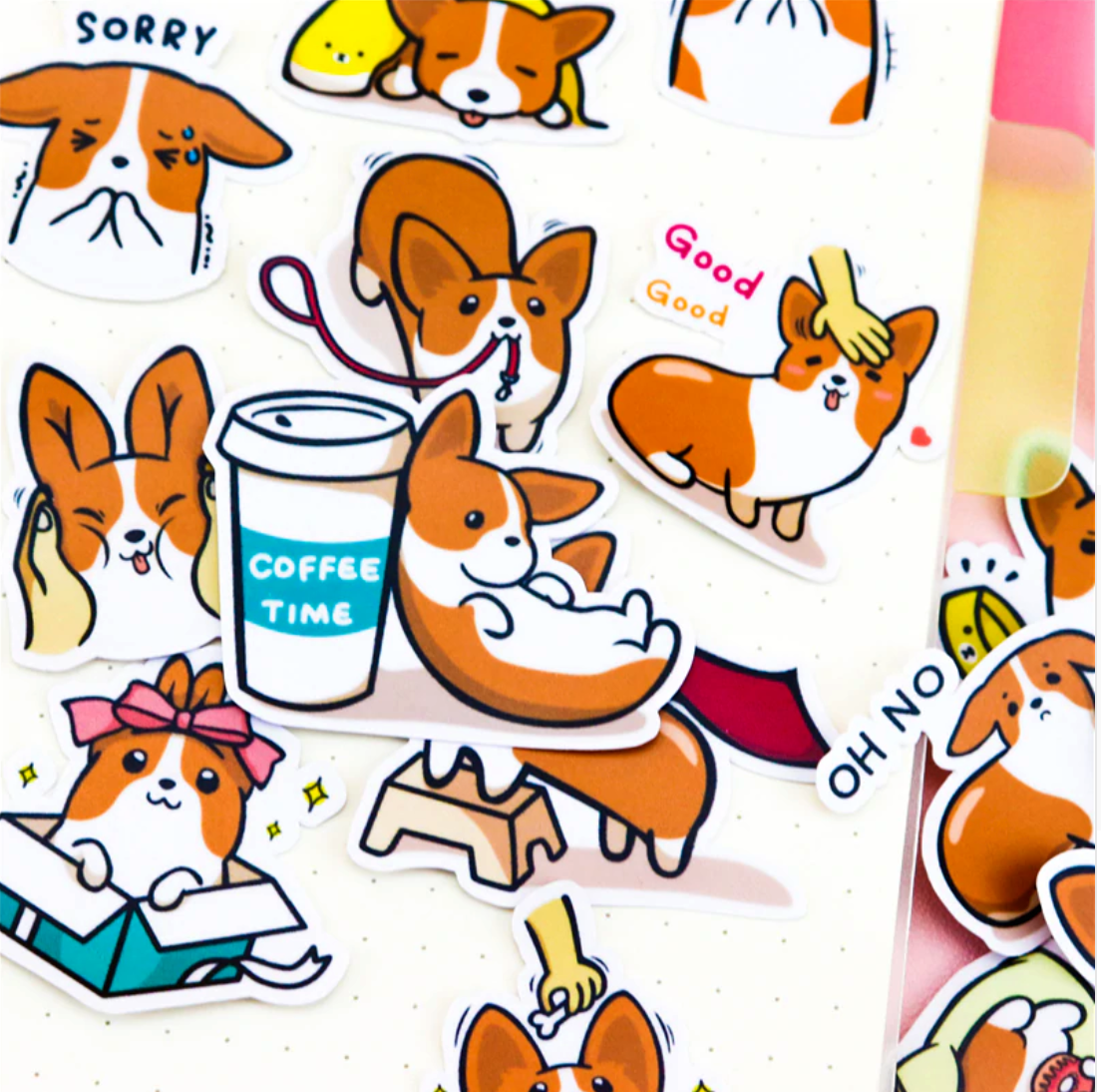 Coco The Corgi Stickers