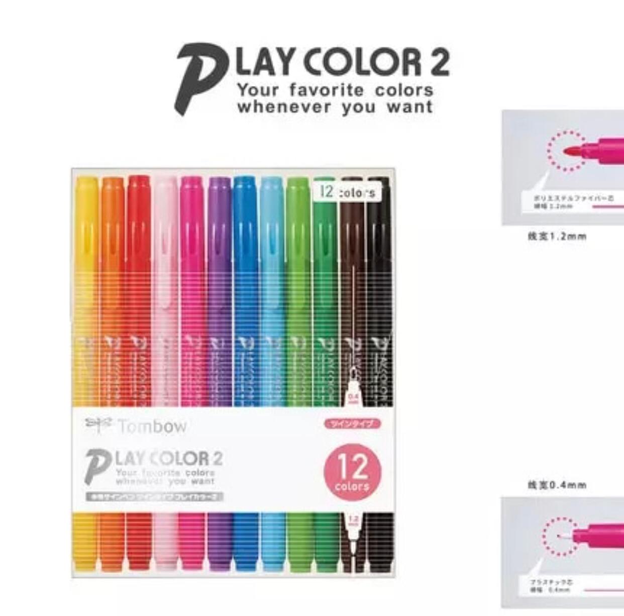 Tombow Play Color 2 Double-Sided Marker - 12/24/36 Color Set