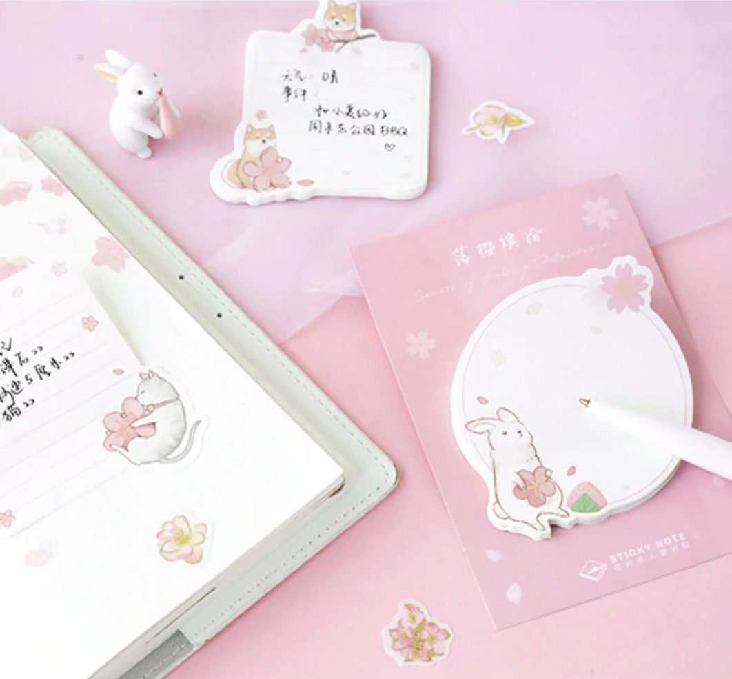 Spring Blossom Sticky Notes