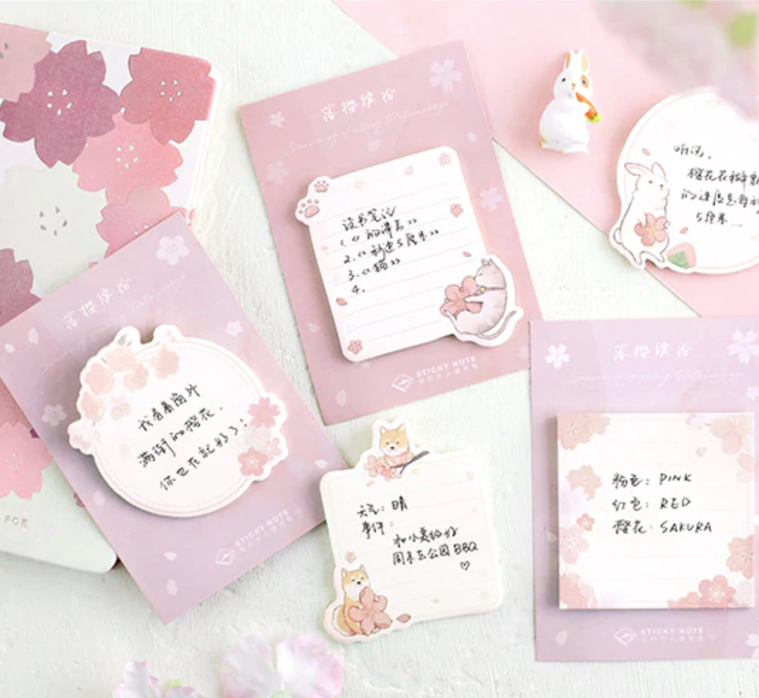 Spring Blossom Sticky Notes