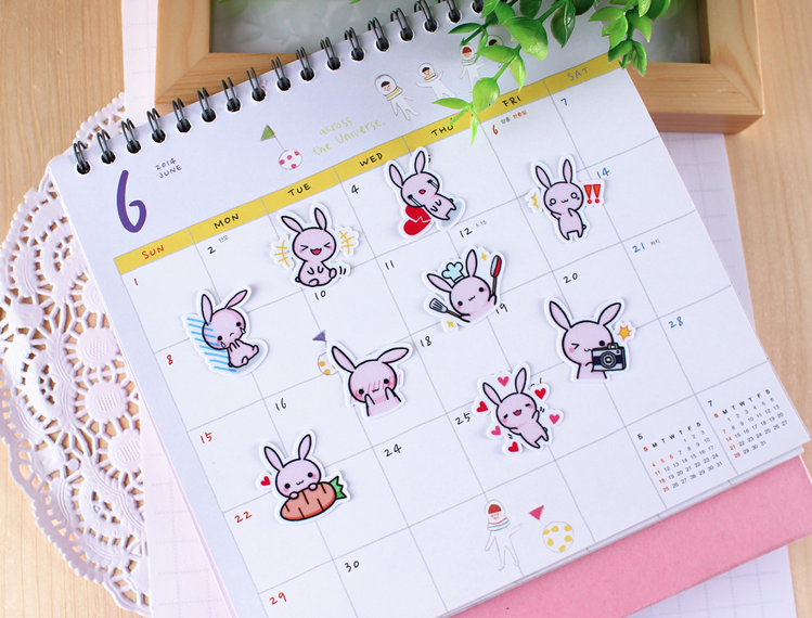 Kawaii Japanese Rabbit Stickers