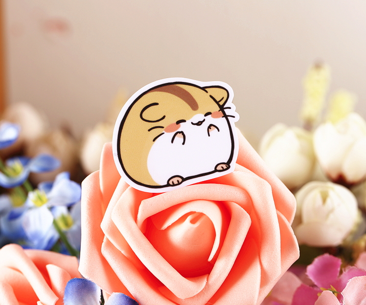 38 Pcs Kawaii Japanese Hamster Stickers