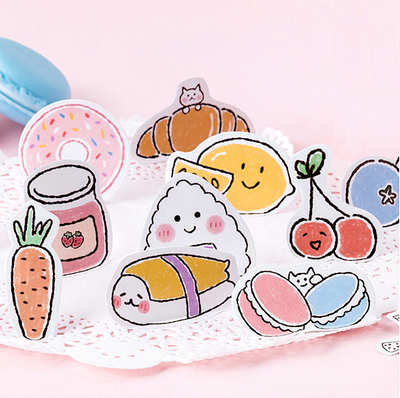 Kawaii Food Paper Stickers - Kawaii Pen Shop - Cutsy World