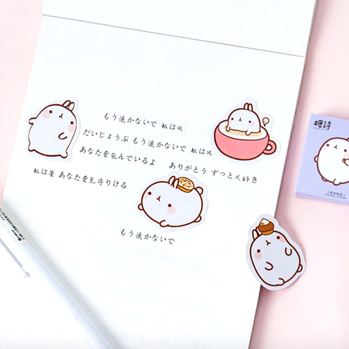 Molang Paper Stickers