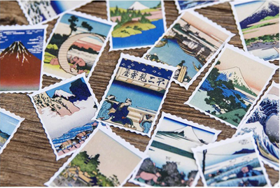 Ukiyo-e Paper Stickers