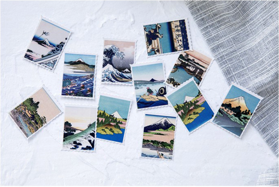 Ukiyo-e Paper Stickers