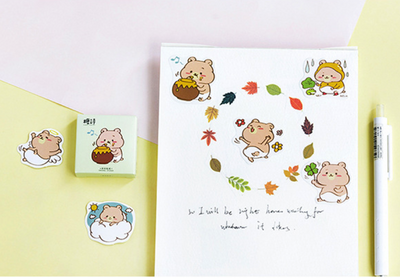 Teddy Paper Stickers