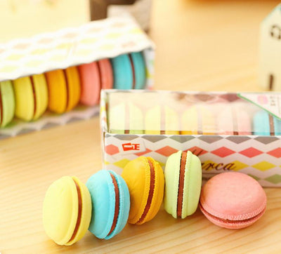 Mini Macaron Eraser Set