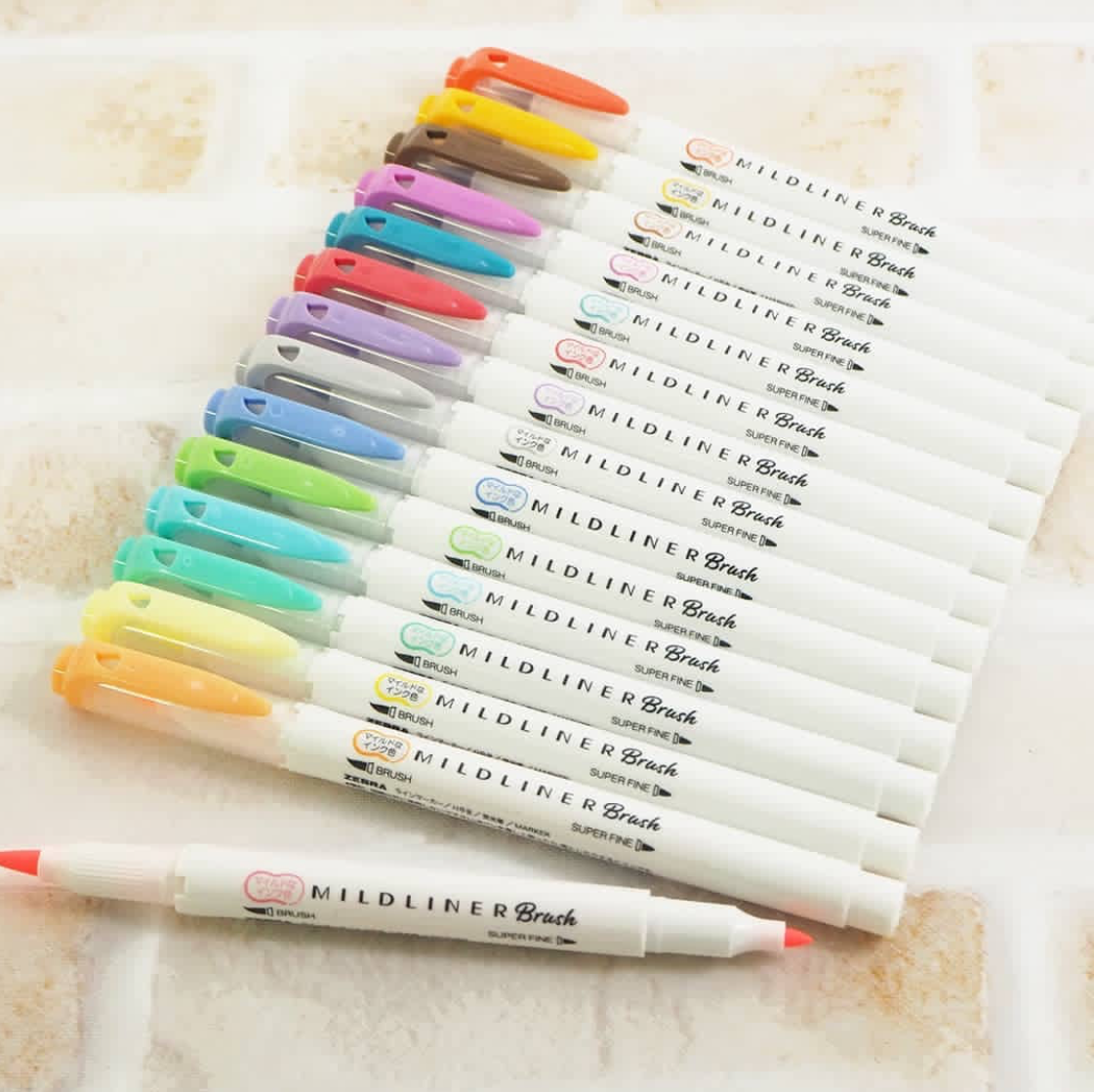 Mildliner Brush Pen Set - Warm Colors