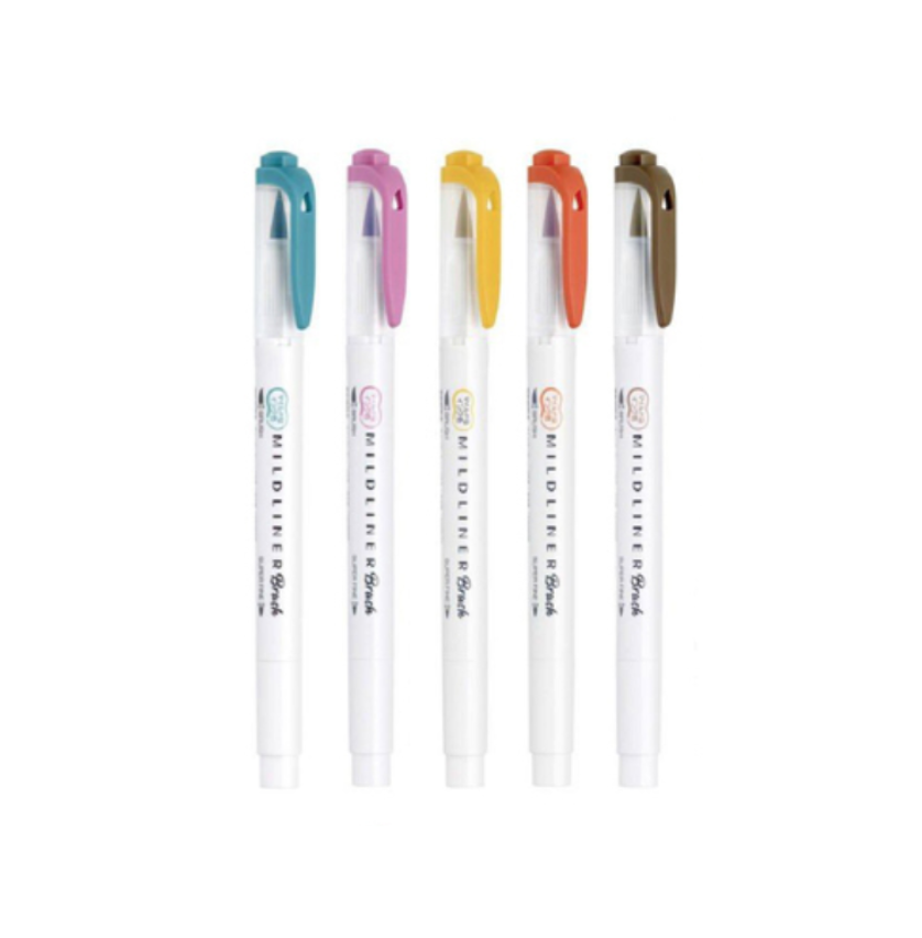 Mildliner Brush Pen Set - Warm Colors
