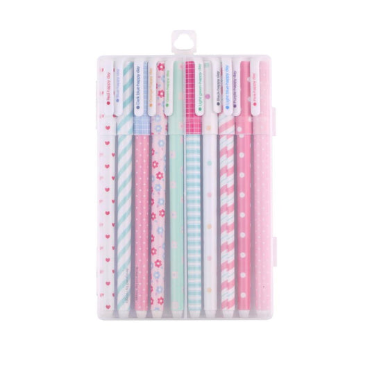 Kawaii Pattern Color Gel Pen 10-Pack