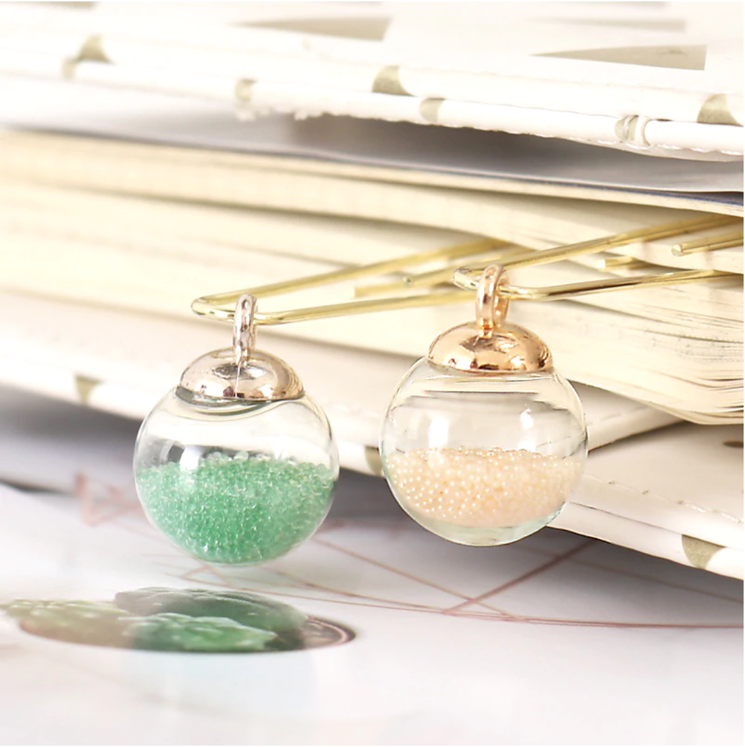 Glass Ball Paper Clips